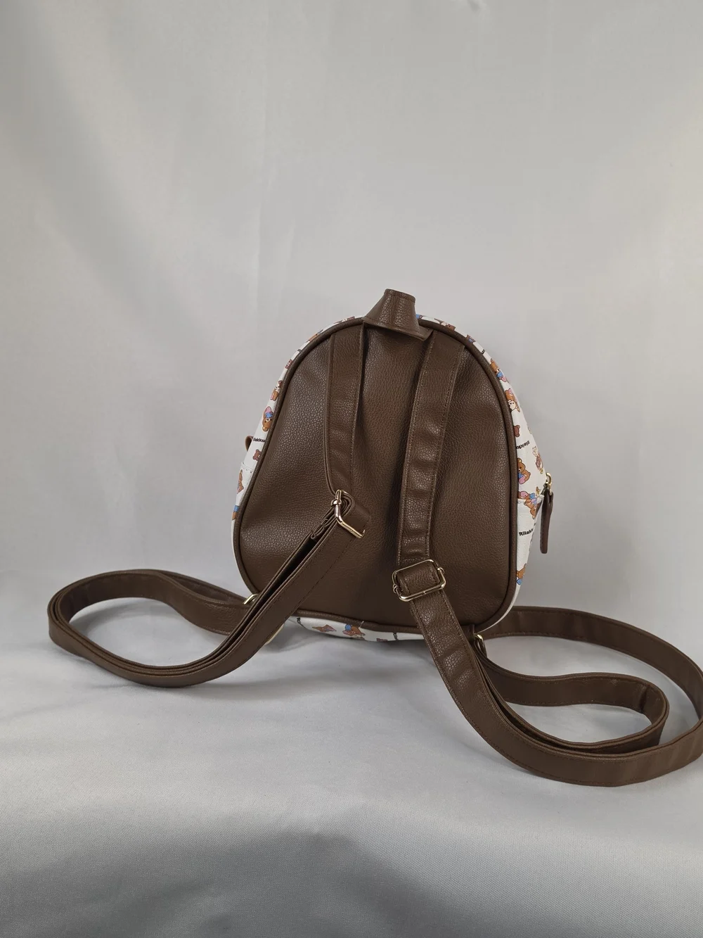 San-X Rilakkuma USA Tour 20th Anniversary Mini Backpack White Brown Kawai